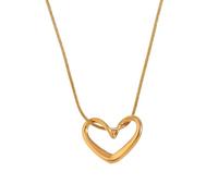 JPXXFM Collier de coeur mignon minimaliste pour filles, simple couloir de coeur doux romantique - Collier de coeur classique, collier de médaillon pour les femmes d'anniversaire Valentin