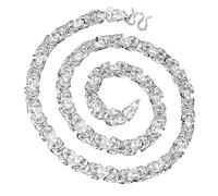 JPXXFM Collier Dragon en argent épais pour hommes, chaîne Hip Hop, bijoux, accessoire de charme masculin, cadeau pour les fêtes et un usage quotidien