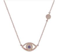 JPXXFM Collier pendentif pour les femmes pour les femmes, Collier de charme de protection des yeux du diable délicat, cadeau de bijoux chanceux pour elle