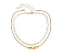 JPXXFM Colliers Pendants Colliers Design Creative Retro Pearl Personalité Personnalité bijoux Next S Long Colliers (Couleur en métal: B)