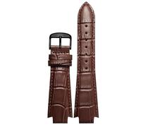JPXXFM Cowhide Leather Watchband for Tissot 1853 T60 series T60.1513 581 L875/975K Convex End Bracelet