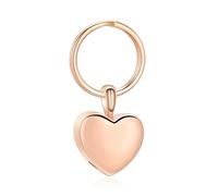 JPXXFM Cremation Key chain Heart Stainless Steel Urns For Pet/Humen Ashes Keepsake Pendant Memorial Jewelry Customized