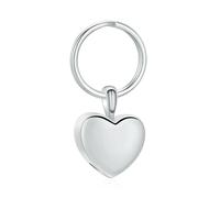 JPXXFM Cremation Key chain Heart Stainless Steel Urns For Pet/Humen Ashes Keepsake Pendant Memorial Jewelry Customized