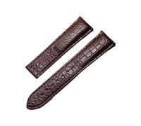 JPXXFM Crocodile Watchband compatible avec Rado Dia Master Coupole Series R22861165 R14129116 STRAP MEN MEN Femme Bracelet 19 mm (Brown-Rosegold, 19 mm)