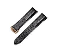 JPXXFM Crocodile Watchband compatible avec Rado Dia Master Coupole Series R22861165 R14129116 STRAP MEN MEN Femme Bracelet 19 mm (Brown-Rosegold, 19 mm)