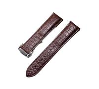 JPXXFM Crocodile Watchband compatible avec Rado Dia Master Coupole Series R22861165 R14129116 STRAP MEN MEN Femme Bracelet 19 mm (Brown-Rosegold, 19 mm)