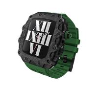 JPXXFM DIY Modification KIT 45mm 44mm Boîtier en fibre de carbone 3en1 Pare-chocs Housse iWatch Series 8 7 6 5 4 SE Bracelet en silicone
