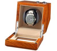 JPXXFM Enrouleur de Surveillance en Bois Massif pour la Montre Automatique oreillers de Montre Flexible Doux 4 Mode de Rotation Réglage du Moteur Super Silencieux Beau Paysage