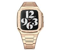 JPXXFM Ensemble de modification de boîtier et de bracelet de montre en acier inoxydable, pour bracelet 44 mm 45 mm 9 8 7 6 5 4 SE Series pour homme et femme