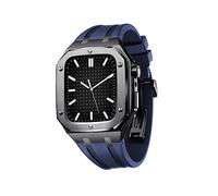 JPXXFM For Band Case 45mm 44mm Rugged Strap with Shockproof Bumper Case, Men Women Sports Military Band Protective case only for iWatch Series 7 SE 6 5 4
