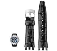 JPXXFM Genuine Leather Watch Band For Swatch SVG Mechanical Series Svgk403 402 SVGB400 Men Bracelet