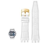 JPXXFM Genuine Leather Watch Band For Swatch SVG Mechanical Series Svgk403 402 SVGB400 Men Bracelet
