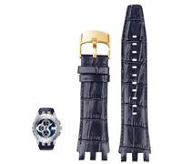 JPXXFM Genuine Leather Watch Band For Swatch SVG Mechanical Series Svgk403 402 SVGB400 Men Bracelet