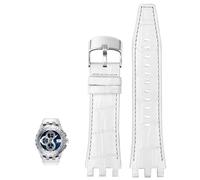 JPXXFM Genuine Leather Watch Band For Swatch SVG Mechanical Series Svgk403 402 SVGB400 Men Bracelet
