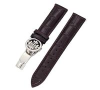 JPXXFM Genuine leather watch strap 19MM 20MM 22MM Watchbands For Patek Philippe Wath bands With Stainless Steel Deploy Clasp Men Women