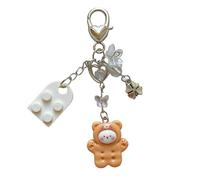 JPXXFM Heart Brick Designs Kecheschains Brick Keychain coeur set pour les couples correspondant à des clés d'accessoires de pendentif