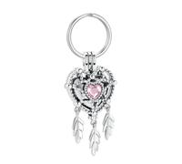 JPXXFM Heart Key Chain Cremation Jewelry Stainless Steel Urns for Human/Pet Ashes Keepsake Memorial Women Customized