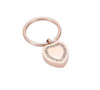 JPXXFM Heart with Crystal Urn Key Chain For Human/Pet Ashes Memorial Stainless Steel Urns Keepsake Cremation Jewelry Women Gifts