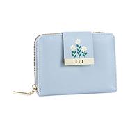 JPXXFM Id Fleurs de Portefeuille Courte Imprimer Une Couleur Solide à glissière à sous-purs à Crampons à Cartes Multiples trackers d'embrayage pour Les clés et Les Portefeuilles
