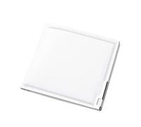JPXXFM Id Portefeuille Courte Couleur Solide Hommes Ouverts Ouverts à crampes à Cartes Multiples Pochettes à Mon Homme Portefeuille gravé (Blanc, Taille Unique)
