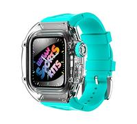 JPXXFM Kit de bracelet de montre transparent pour 9 8 7 6 5 4 SE 45 mm 44 mm en caoutchouc