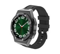 JPXXFM Kit de modification de boîtier de bande de montre en métal de luxe pour Samsung Galaxy Watch 6 Classic 43 mm 47 mm en acier inoxydable Céplexe Slicone Bracelet