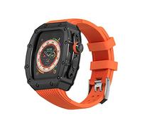 JPXXFM Kit de modification de bracelet de montre, pour Band 8 49 mm, remplacement du boîtier en acier inoxydable, lunette en métal, bracelet de montre en silicone