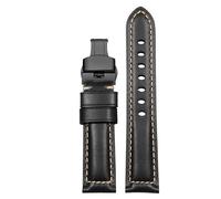 JPXXFM Leather watch strap for Hamilton Jazzmaster Khaki Aviation cowhide watchband with butterfly buckle men's watch chain