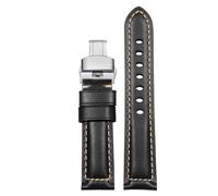 JPXXFM Leather watch strap for Hamilton Jazzmaster Khaki Aviation cowhide watchband with butterfly buckle men's watch chain