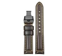 JPXXFM Leather watch strap for Hamilton Jazzmaster Khaki Aviation cowhide watchband with butterfly buckle men's watch chain