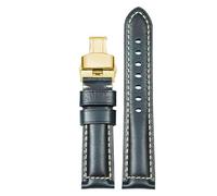 JPXXFM Leather watch strap for Hamilton Jazzmaster Khaki Aviation cowhide watchband with butterfly buckle men's watch chain