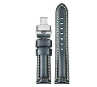 JPXXFM Leather watch strap for Hamilton Jazzmaster Khaki Aviation cowhide watchband with butterfly buckle men's watch chain