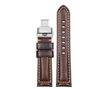 JPXXFM Leather watch strap for Hamilton Jazzmaster Khaki Aviation cowhide watchband with butterfly buckle men's watch chain