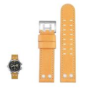 JPXXFM Leather watch strap for Hamilton Khaki Aviation H77616533 mens bracelet