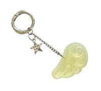 JPXXFM Materifices de résine de la chaîne clés d'aile étoilée vibrante Belle essentielle quotidienne essentielle pour les femmes pratiques mais esthétiques bijoux à la mode clés pour les adolescents