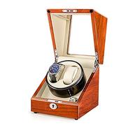 JPXXFM Montre Winder Watch Shox Box Woro en bois massif Enrouleur avec moteur silencieux et coussin de montre flexible, montre automatique vérification de montre montre Winder