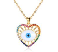 JPXXFM Oeil Sterling Crystal Crystal Lucky Eye Lady Bijoux