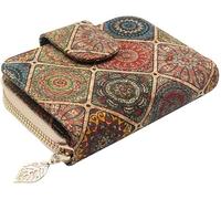 JPXXFM Portefeuille en liège, Conception de Bourse pour la Bourse féminine avec Support de Cartes Coin Pocket Purse Gift écologique, Une Couleur, Multicolore B