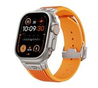 JPXXFM Pour bande Ultra 2 49mm 46 mm 45 mm 44 mm Strap en caoutchouc 10 9 8 7 6 5 4 3 2 1 SE avec connecteur métallique
