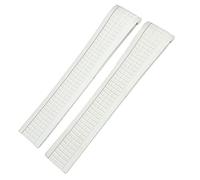 JPXXFM Pour Patek Philippe 5164A 5167A Aquanaut Philippe Series Butterfly Buckle Bracelet de montre coloré en caoutchouc fluo 21 mm