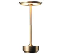 JPXXFM Rechargeable Cordless Table Lamp with Dimmable Waterproof Metallic Touch Portable Nightstand Lamp for Restaurant Bar Living Room (Black)