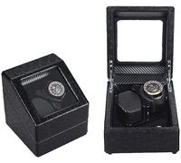 JPXXFM Remontoir automatique pour montres - Moteur silencieux avec 5 modes de rotation - Coque en bois - Cadeau de vacances