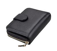 JPXXFM Sac à Cartes de Portefeuille Multifonctionnel Paquet en Cuir Carte d'organe Sac Étudiant Support de Carte décontractée (Couleur: Noir, Taille: comme indiqué sur l'image)