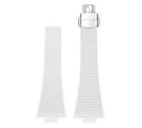 JPXXFM Sangle de montre FKM pour Tissot PRX Series Super Player Convex Men Fluoro Rubber Watch Band avec accessoires de boucle papillon