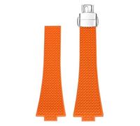 JPXXFM Sangle de montre FKM pour Tissot PRX Series Super Player Convex Men Fluoro Rubber Watch Band avec accessoires de boucle papillon