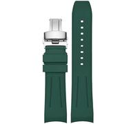 JPXXFM Sangle de montre FluororUbber pour Rolex Submariner Men's Watch Bracelets pour Omega