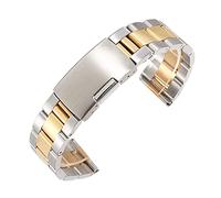 JPXXFM Sangle de montre universelle 20 mm 22 mm 24 mm 26 mm 28 mm 30 mm Classic en acier inoxydable remplacement respirant