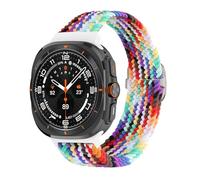 JPXXFM Sangle en nylon en boucle solo tressée pour Samsung Galaxy Watch 7 Ultra Band 47 mm Stretchy Nylon Woven Bracelet Correa Watchbands