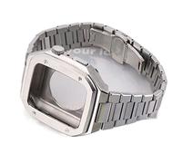 JPXXFM Sangle intégrée en acier inoxydable pour bande 44 mm 45 mm , Men de bracelet en métal pour femmes pour Iwatch Series 8 7 6 5 4 SE WatchBand
