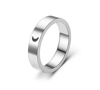 JPXXFM Silver Color Couple Rings Fashion Wedding Bride Bridegroom Jewelry Sun Moon Rings Anniversary pour les meilleurs amis